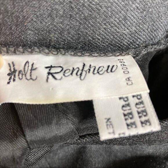 HOLT RENFREW CANADA Wool Ruffle Hem‎ Midi Skirt XS - Picture 4 of 6